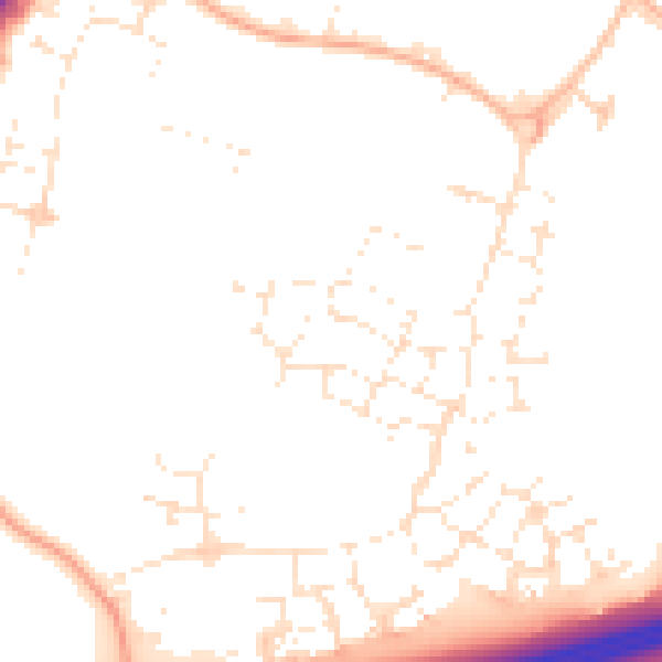 Daytime road noise heatmap for GL2 4AY