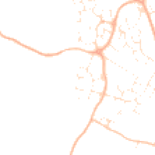 Daytime road noise heatmap for GL2 4BD