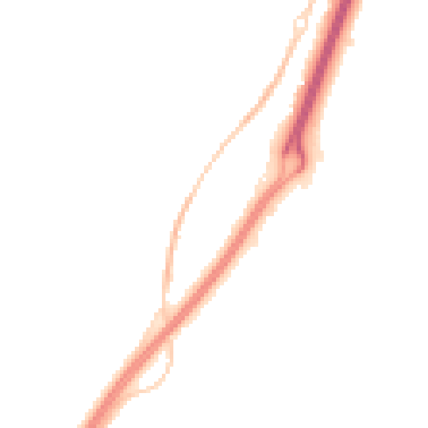 Night-time road noise heatmap for GL2 4DJ