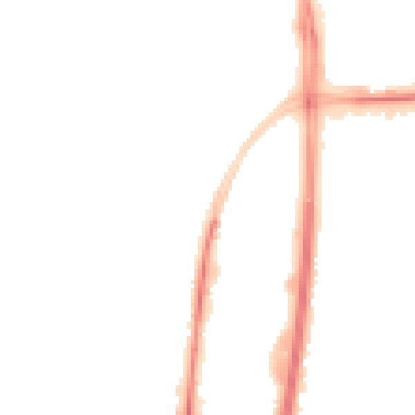 Night-time road noise heatmap for GL2 4DL