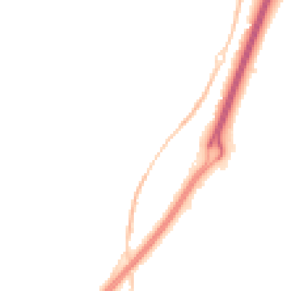 Night-time road noise heatmap for GL2 4DP