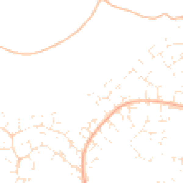 Daytime road noise heatmap for GL2 4FY
