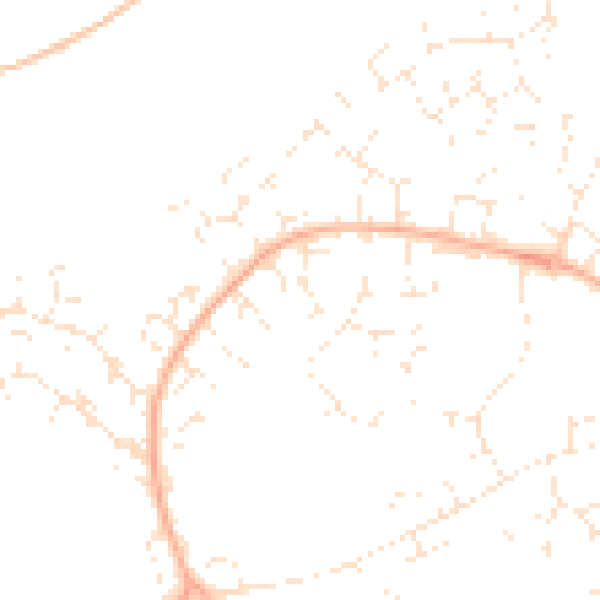 Daytime road noise heatmap for GL2 4GA