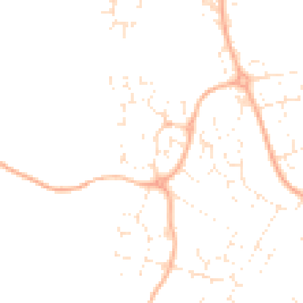 Daytime road noise heatmap for GL2 4JA