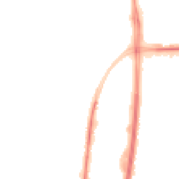 Night-time road noise heatmap for GL2 4LY