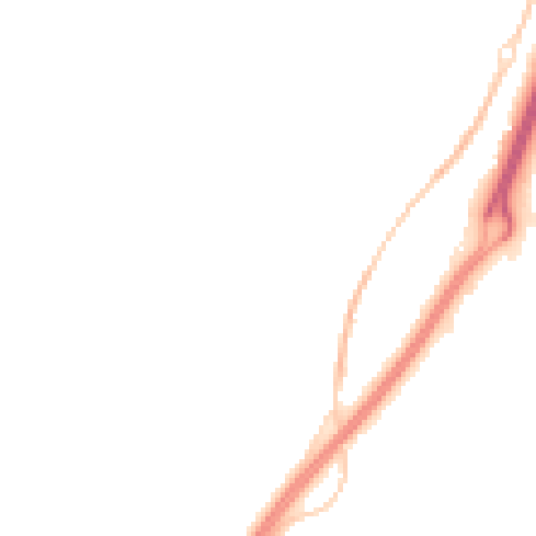 Night-time road noise heatmap for GL2 4QA