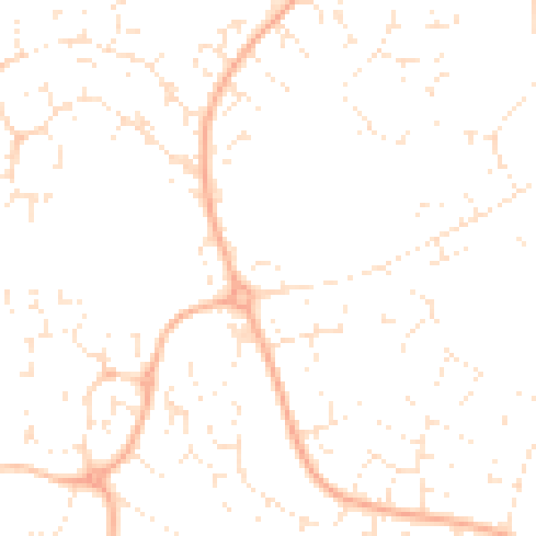 Daytime road noise heatmap for GL2 4WU