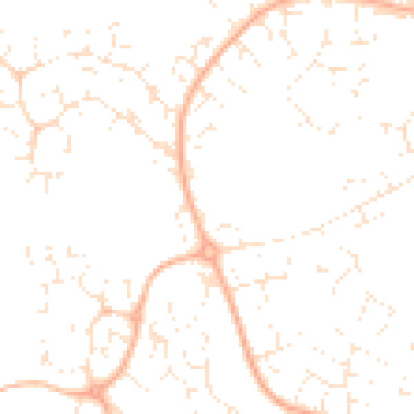 Daytime road noise heatmap for GL2 4WW