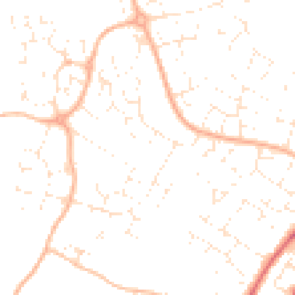 Daytime road noise heatmap for GL2 4YF