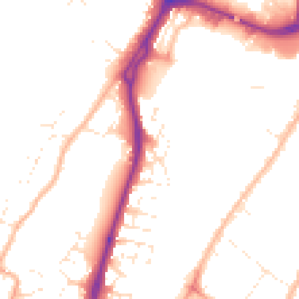 Daytime road noise heatmap for GL2 5FP