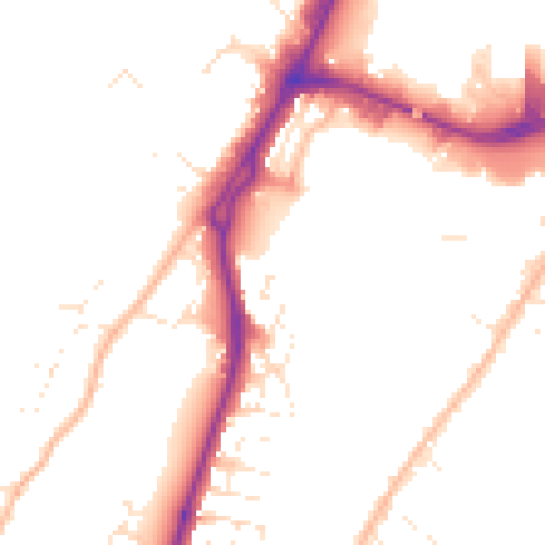 Daytime road noise heatmap for GL2 5FT