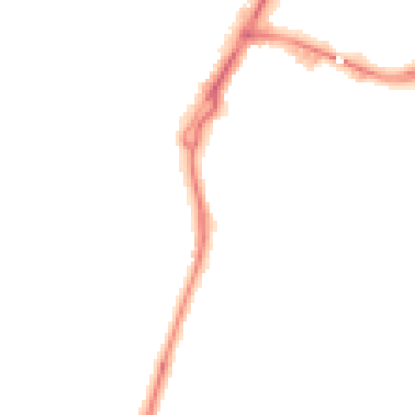 Night-time road noise heatmap for GL2 5GA