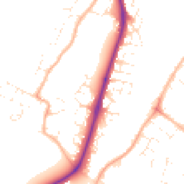 Daytime road noise heatmap for GL2 5GF