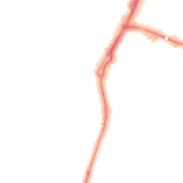 Night-time road noise heatmap for GL2 5JP