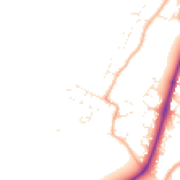 Daytime road noise heatmap for GL2 5LH