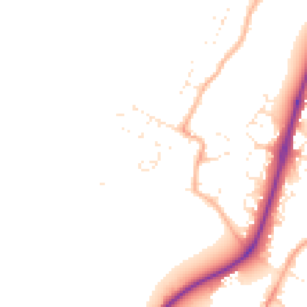 Daytime road noise heatmap for GL2 5LN