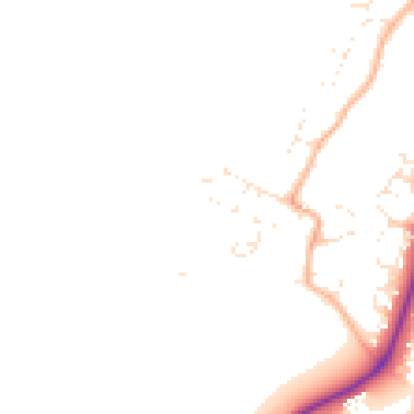 Daytime road noise heatmap for GL2 5XA