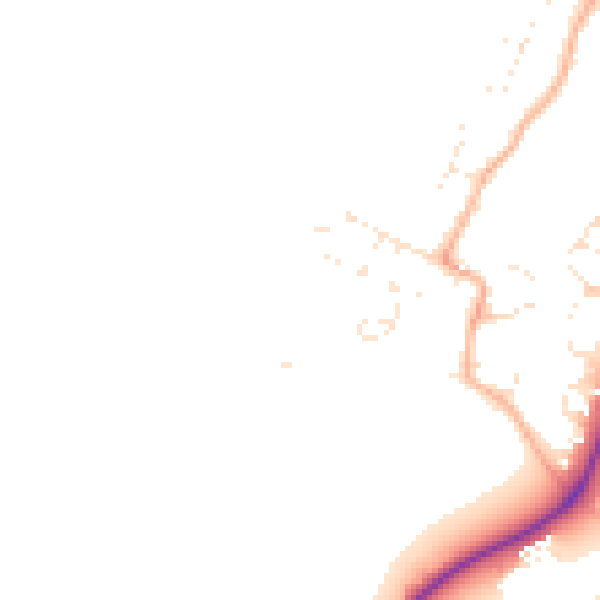 Daytime road noise heatmap for GL2 5XB