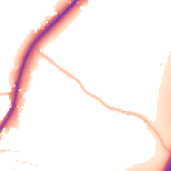 Daytime road noise heatmap for GL2 7AS