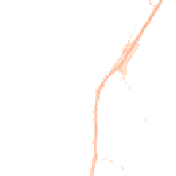 Daytime road noise heatmap for GL2 7EB