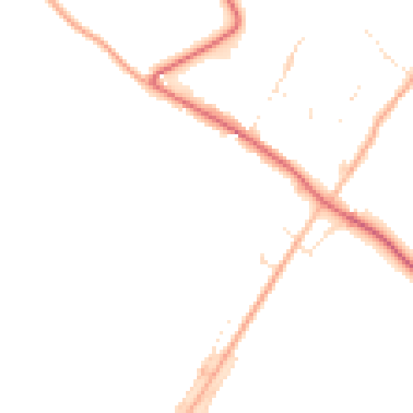 Daytime road noise heatmap for GL2 7HD