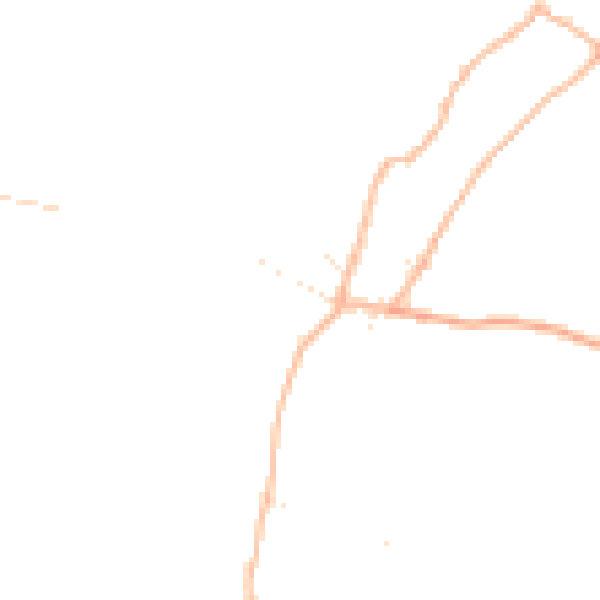 Daytime road noise heatmap for GL2 7JR