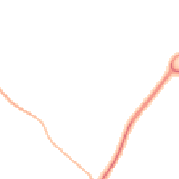Night-time road noise heatmap for GL2 7PD