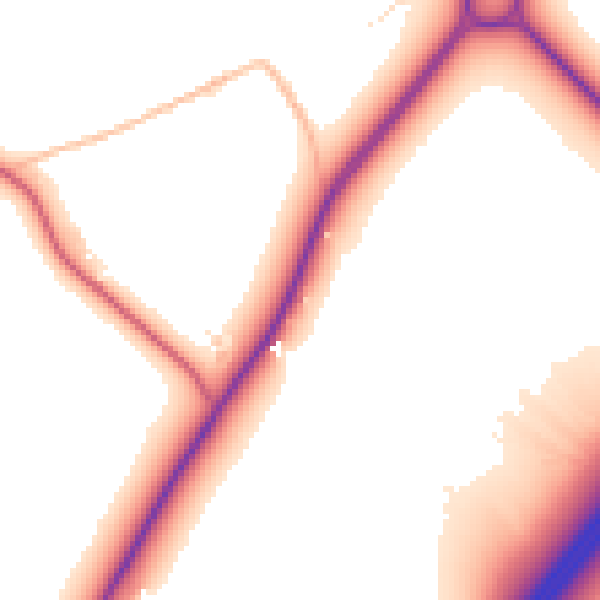 Daytime road noise heatmap for GL2 7PF