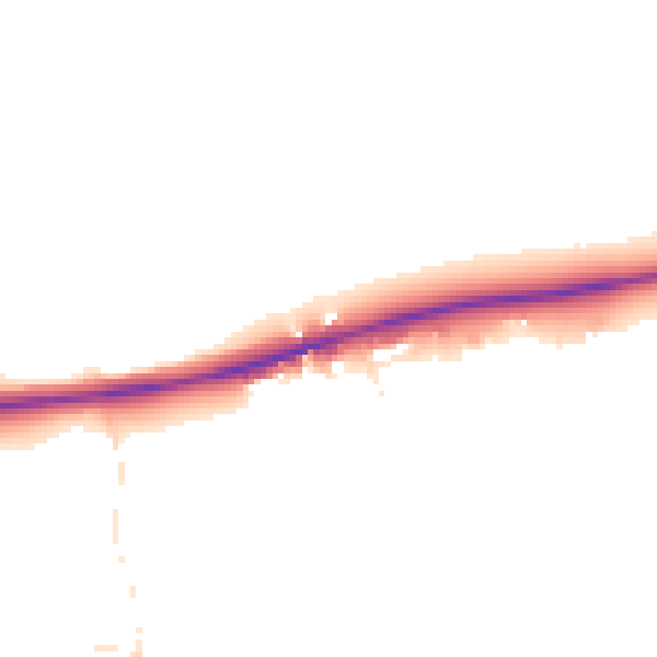 Daytime road noise heatmap for GL2 8AB