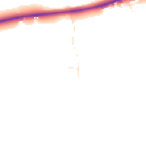 Daytime road noise heatmap for GL2 8AF