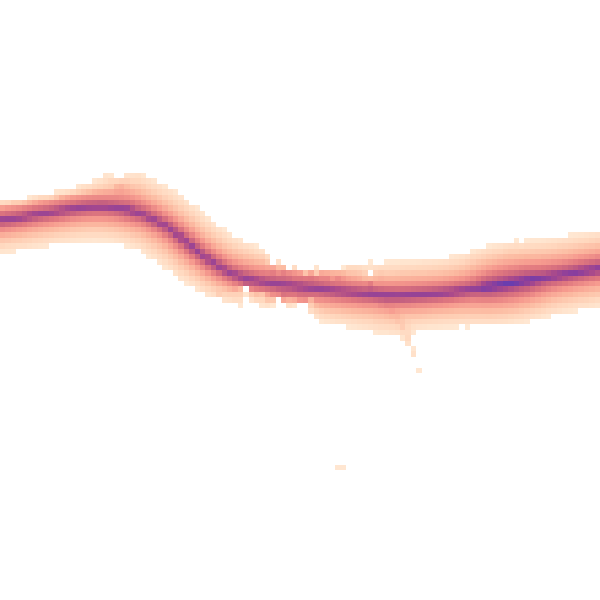 Daytime road noise heatmap for GL2 8AW