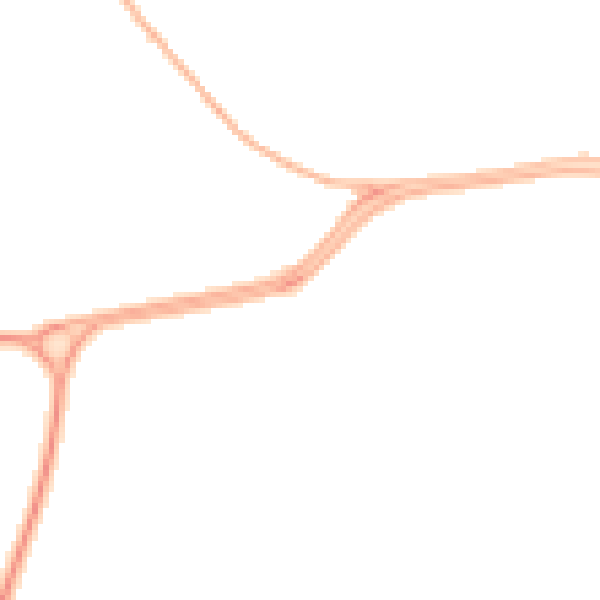 Night-time road noise heatmap for GL2 8DF