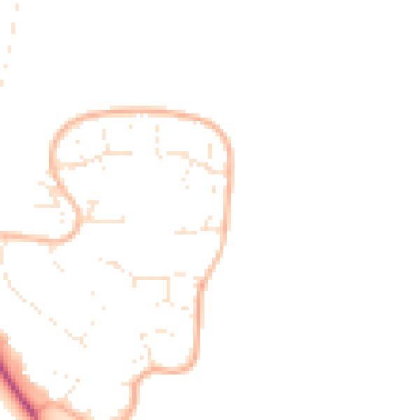 Daytime road noise heatmap for GL2 8LN