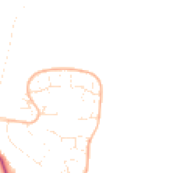 Daytime road noise heatmap for GL2 8LS