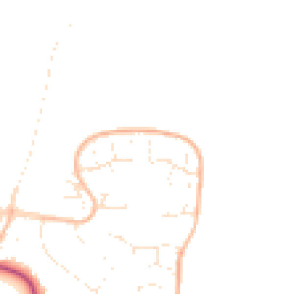 Daytime road noise heatmap for GL2 8LT