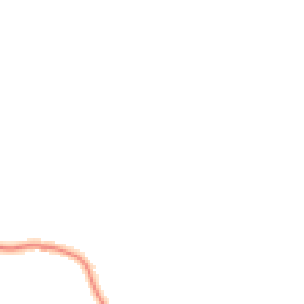 Night-time road noise heatmap for GL2 8NF