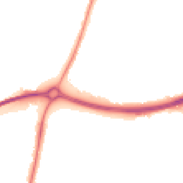 Night-time road noise heatmap for GL2 9AE