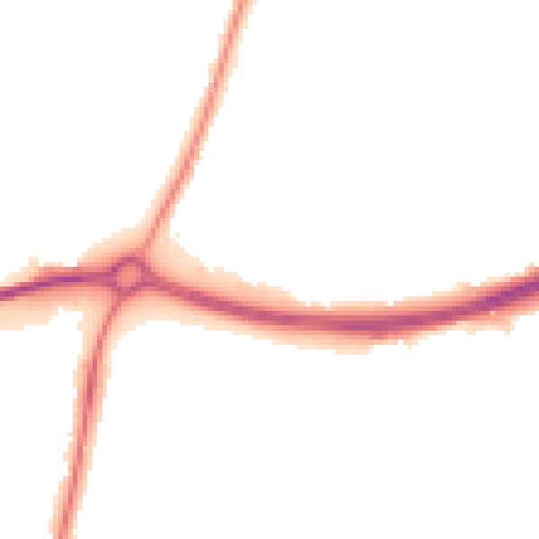 Night-time road noise heatmap for GL2 9AJ