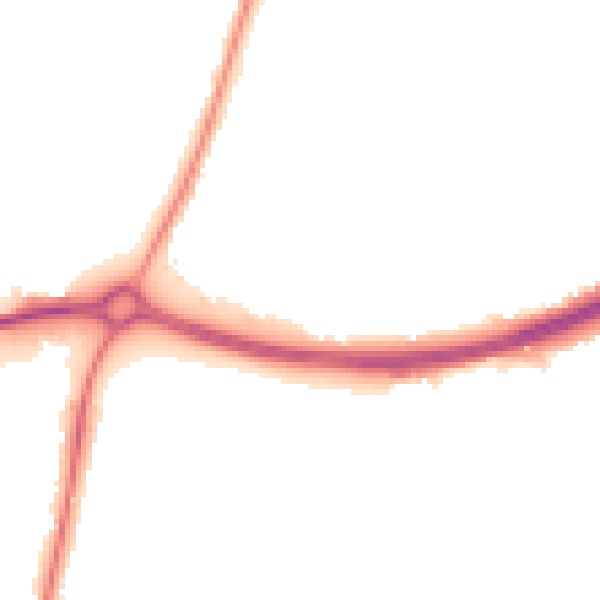 Night-time road noise heatmap for GL2 9AL