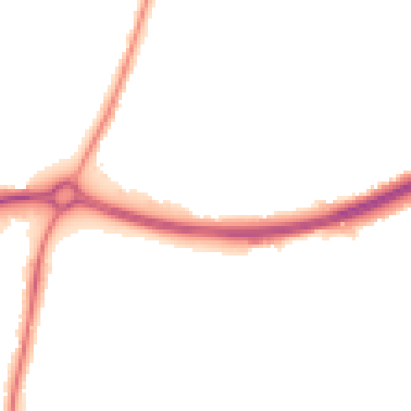 Night-time road noise heatmap for GL2 9AN