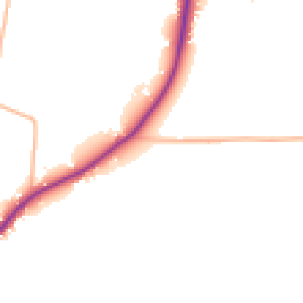 Daytime road noise heatmap for GL2 9AP