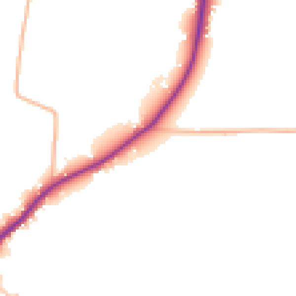 Daytime road noise heatmap for GL2 9AT