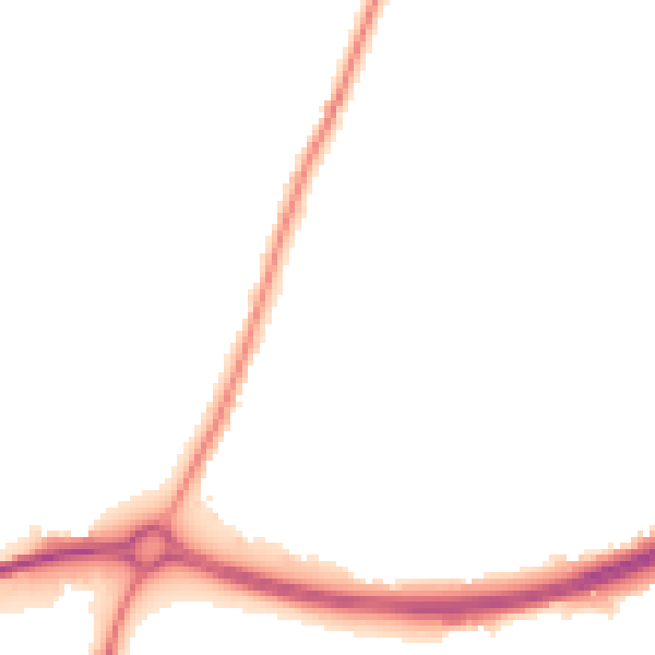 Night-time road noise heatmap for GL2 9BU