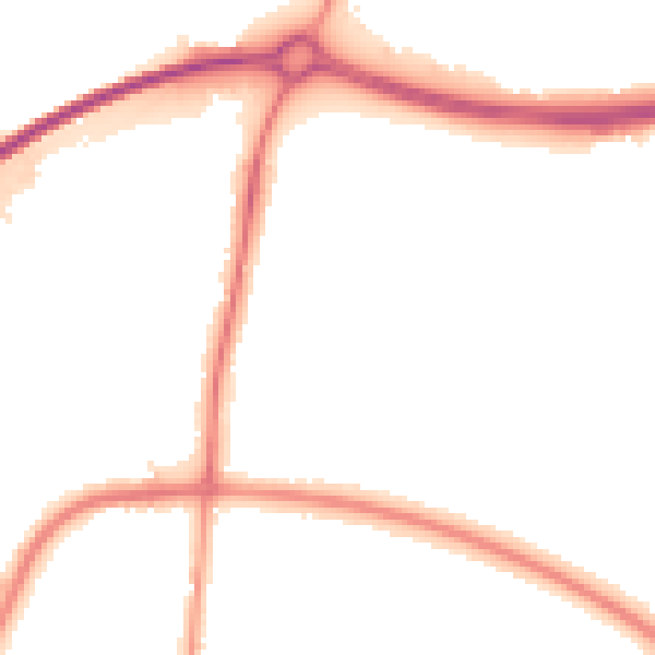 Night-time road noise heatmap for GL2 9DX