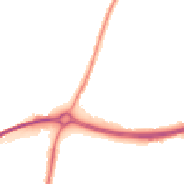 Night-time road noise heatmap for GL2 9EG