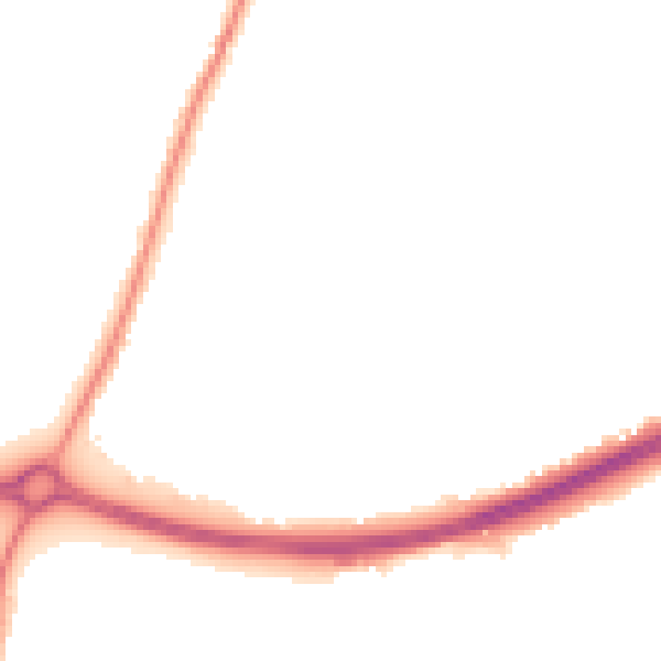 Night-time road noise heatmap for GL2 9FD
