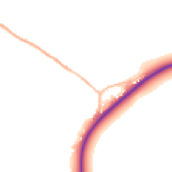 Daytime road noise heatmap for GL2 9GE