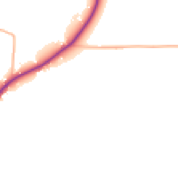 Daytime road noise heatmap for GL2 9GH
