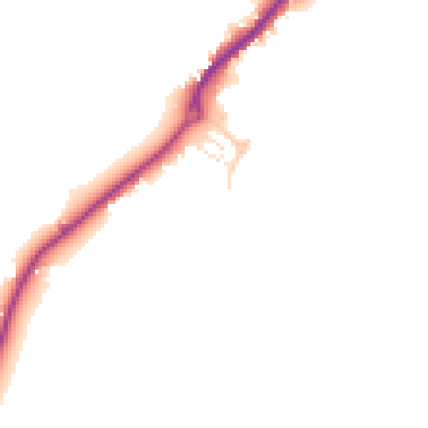 Daytime road noise heatmap for GL2 9GR