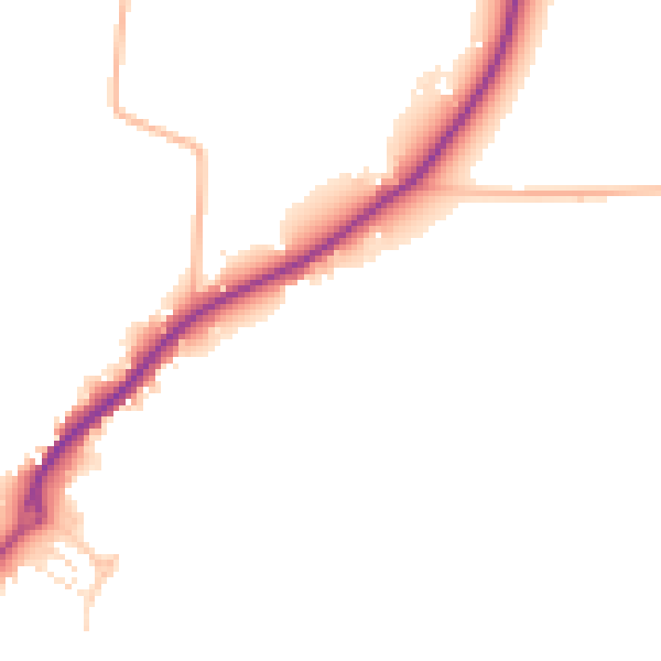 Daytime road noise heatmap for GL2 9PR
